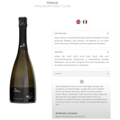 Franciacorta "Primus" Brut DOCG