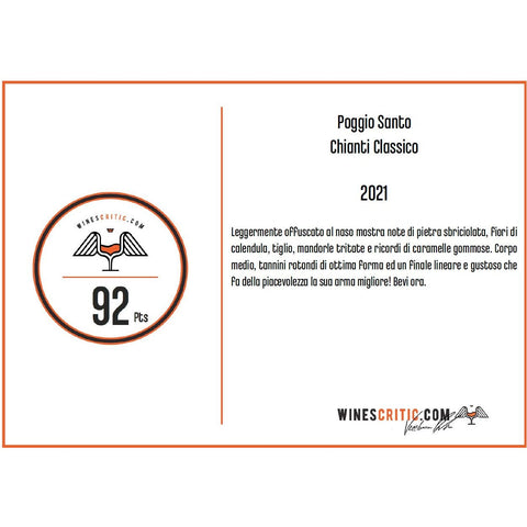Poggio Santo - Chianti Classico IGT - 2021