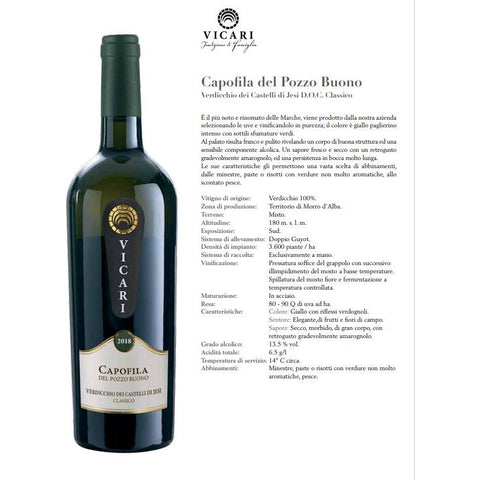 Vicari - Capofila - Verdicchio Dei Castelli di Jesi Classico DOC