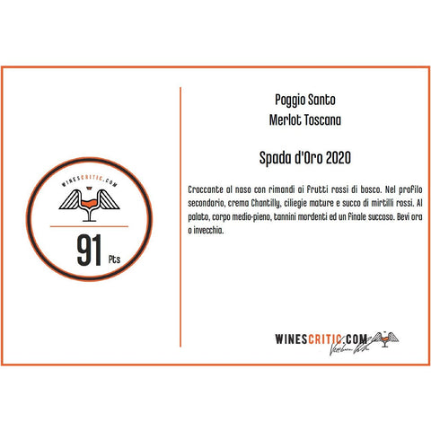 Poggio Santo - Spada'Oro IGT - 2020